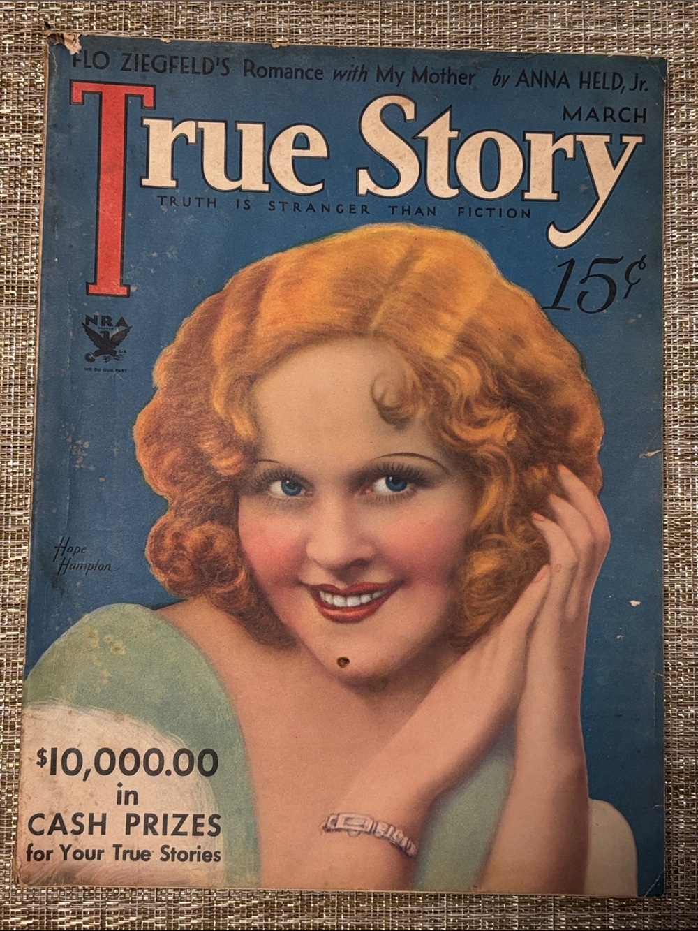 Vintage 1934 March True Story magazine